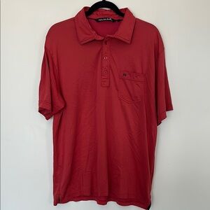 Travis Mathew Men's Red Polo Shirt XL